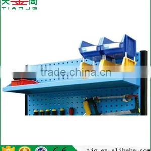 China Popular TJG-KF07 Plastic Bins Metal Tools Rack Hanging Shelf Panel Tool Hanging Board thumbnail-4