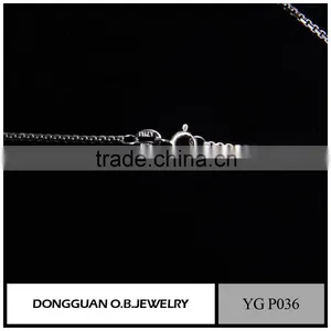 Fashion Wholesale Sterling Silver Heart Necklace/crystal Zircon Pendant Necklace thumbnail-3