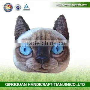 Aimigou Wholesale Cat Face Throw Pillow Animal Head Shaped Neck Pillow thumbnail-2