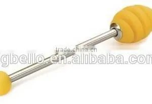 Food Grade Silicone Honey Dipper With Stainless Steel Handle thumbnail-1