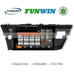 Funwin Android 4.4.2 Car Dvd Player Touch Screen Car Mp3 Player for Toyota Corolla WIFI 3G Mirror Link thumbnail-1