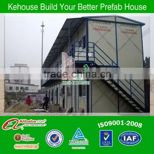 Double Slope Style Prefabricated House Residential Building Construction thumbnail-1