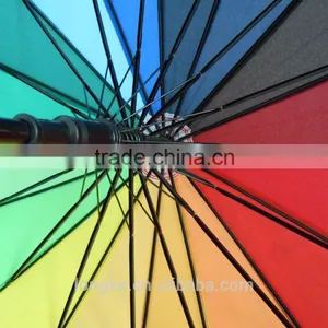 16 Colors Rainbow Golf Umbrella thumbnail-6