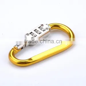 Aluminum Alloy 7 d Glyph Shape Climbing Buckle/plus Combination Lock and Lock Buckle thumbnail-3