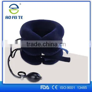Full Flannel Soft Inflatable Air Neck Traction Cervical Collar/Cervical Traction Device thumbnail-1