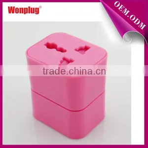 Cute Design CE&ROHS Approval Pink Travel Adapter Suitable for 160 Countries thumbnail-3