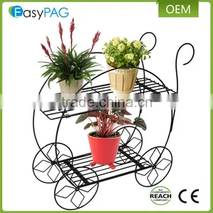 Latest Modern Design Wall Corner Iron Metal Wire Flower Stand thumbnail-1