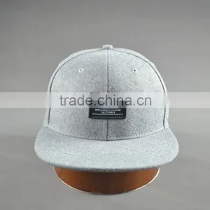 Custom Cheap Flat Brim Fitted Caps thumbnail-2