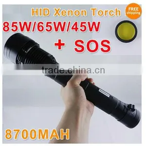 45/65/85W 8500Lumen HID Xenon 8700mAh Torch Flashlight Camping Hiking thumbnail-1