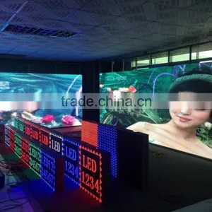 Stage Used LED Curtain Display Video Screen/ RGB Glass Window LED Display thumbnail-1