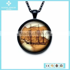Wholesale Charms Round Pendant Jewelry for Beautiful Ladies thumbnail-1