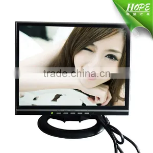 Square Size Vesa Desktop 14inch Cheap Lcd tv With Vga Hdmi Usb av tv thumbnail-1
