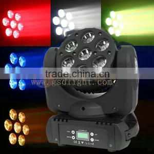 Guangzhou 7X12W 4in1 RGBW Led Beam Moving Head Lighting Mini Stage Light thumbnail-2