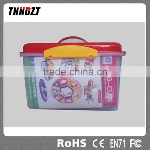 168 Pcs/box Magnet Block Toy Kid's Intelligent Education Building Block Assembly Building Blocks Toys thumbnail-1