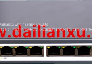 8 Ports 10/100M/1000M Gigabit POE Switch With One 1000M Uplink Ethernet Port 48VDC 24V DC thumbnail-1