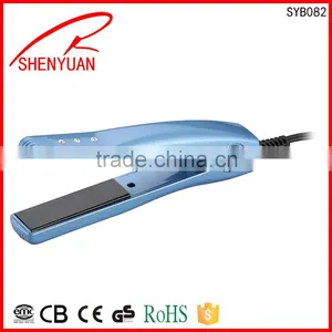 Hot Mini Portable Professional Hair Straightener Salon Beauty Hair Tools Ceramic Plate Pro Flat Iron LED OEM thumbnail-1