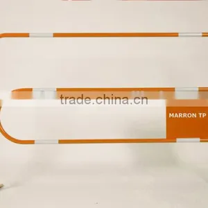 French Power Coated Steel Road Traffic Barricade Wholesale With Reflection Sticker thumbnail-1