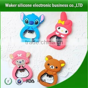 China Supplier Customs Design Silicone Beer Bottle Opener Wall Mounted Bottle Openers Key Bottle Opener thumbnail-1