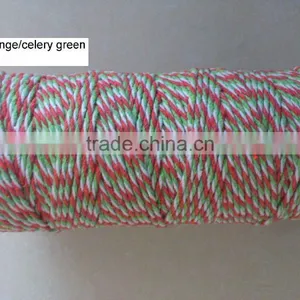 Fern Green White Cotton Twine for Gift Packing thumbnail-1