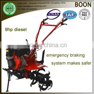Mini Rotary Diesel 5hp/6hp/9hp Gasoline 7hp/15hp Power Tiller Cultivator Factory Price thumbnail-2