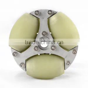 100mm Aluminum Assemble Robot Omni Wheel With PU Roller 14182 thumbnail-1