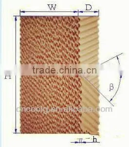 7090/6090/5090 Cellulose Evaporative Cooling Pad for Poultry House thumbnail-1