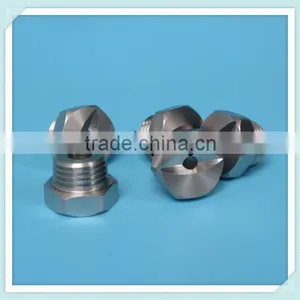 1/4",3/8",3/4" Stainless Steel or Brass Flat Fan Nozzle Nut thumbnail-1