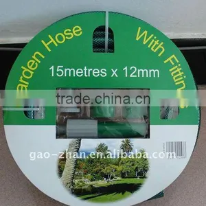 3-Layer PVC Reinforced Water Hose With 2-Way Hose Nozzle Set thumbnail-1