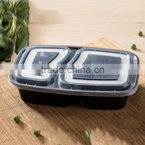 2 Compartment Meal Prep Containers, Reusable, Dishwashable, Microwavable Food Containers With Lids, OEM Packaging thumbnail-3