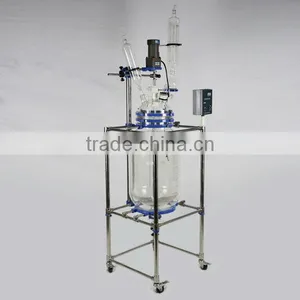 1-100L High Vacuum Pharmaceutical Mixing Jacketed Glass Chemical Reactor thumbnail-2