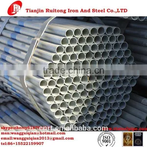 High Quality Low Price Galvanized Erw Steel Pipe in China thumbnail-1