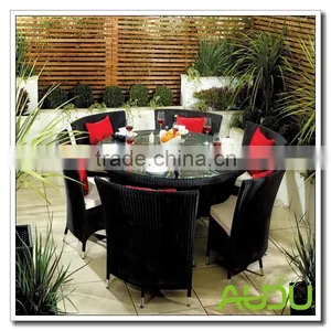 Audu Seattle Outdoor Garden Rattan Dining Set thumbnail-2