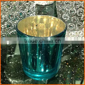 China Factory Low Price Wholesale Mercury Glass Candle Holders thumbnail-1