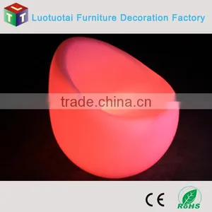 PE Plastic Illuminated Rechargeable Battery Led Bar Chair thumbnail-4