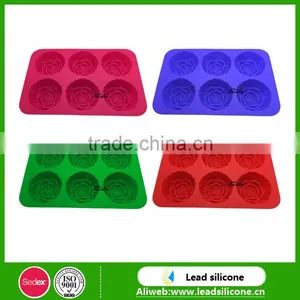 Rose Shape Silicone Cake Mold Cake Mold Chocolate Mold For Wedding thumbnail-1