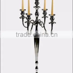Aluminium Wedding Candelabra With Silver Finish thumbnail-1