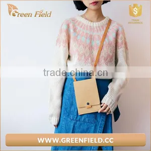 Hot Sale Washable Kraft Paper Custom Passport Holder Shoulder Bag thumbnail-1