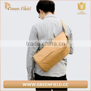 Fashion Washable Karft Paper Bag Single Cross Body Shoulder Bag For Men thumbnail-2