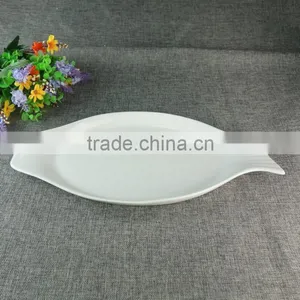 New Design Restaurant Ceramic Long Fish Plate Wholesale thumbnail-2
