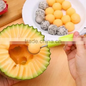 Wholesale Stock Dual Purpose Stainless Steel Wave Dig Flesh Knife thumbnail-1