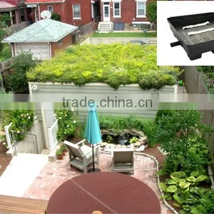Selfwatering Black Planter for Vertical Building Garden Rooftop Landscaping thumbnail-1