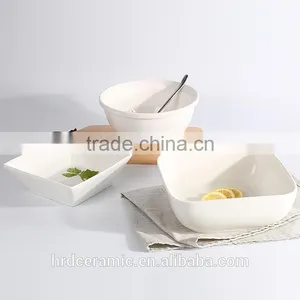 1600ml White Ceramic/porcelain/new Style Big Size Dinnerware /tableware Sala Bowl thumbnail-1
