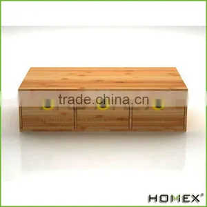 Bamboo Desktop Drawers Office Table Desk Organizer Homex-BSCI Factory thumbnail-1