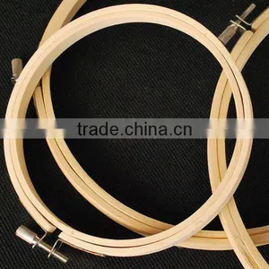 New Products High Quantity Custom Round Bamboo Embroidery Hoop for Clothes Accessories Wholesale Made in China thumbnail-2
