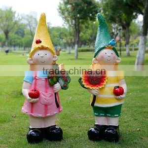 Wholesale Promotion Resin Craft Fiberglass Child Sculpture thumbnail-3