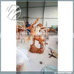 Life Size Animal Decorative Bronze Deer Sculpture thumbnail-3