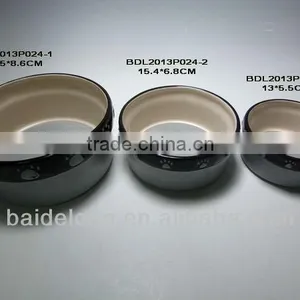 Round Ceramic Pet Bowl thumbnail-3