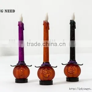 Sales Promotion Acrylic Halloween Decoration Pumpkin Shape Led Candle thumbnail-4