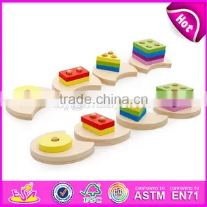 Customize Educational Wooden Baby Stacking Toys W13D048 thumbnail-6