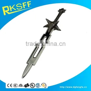 Sword Shape Customized Souvenirs Zinc Alloy Silver Color Metal Sword Letter Opener thumbnail-1